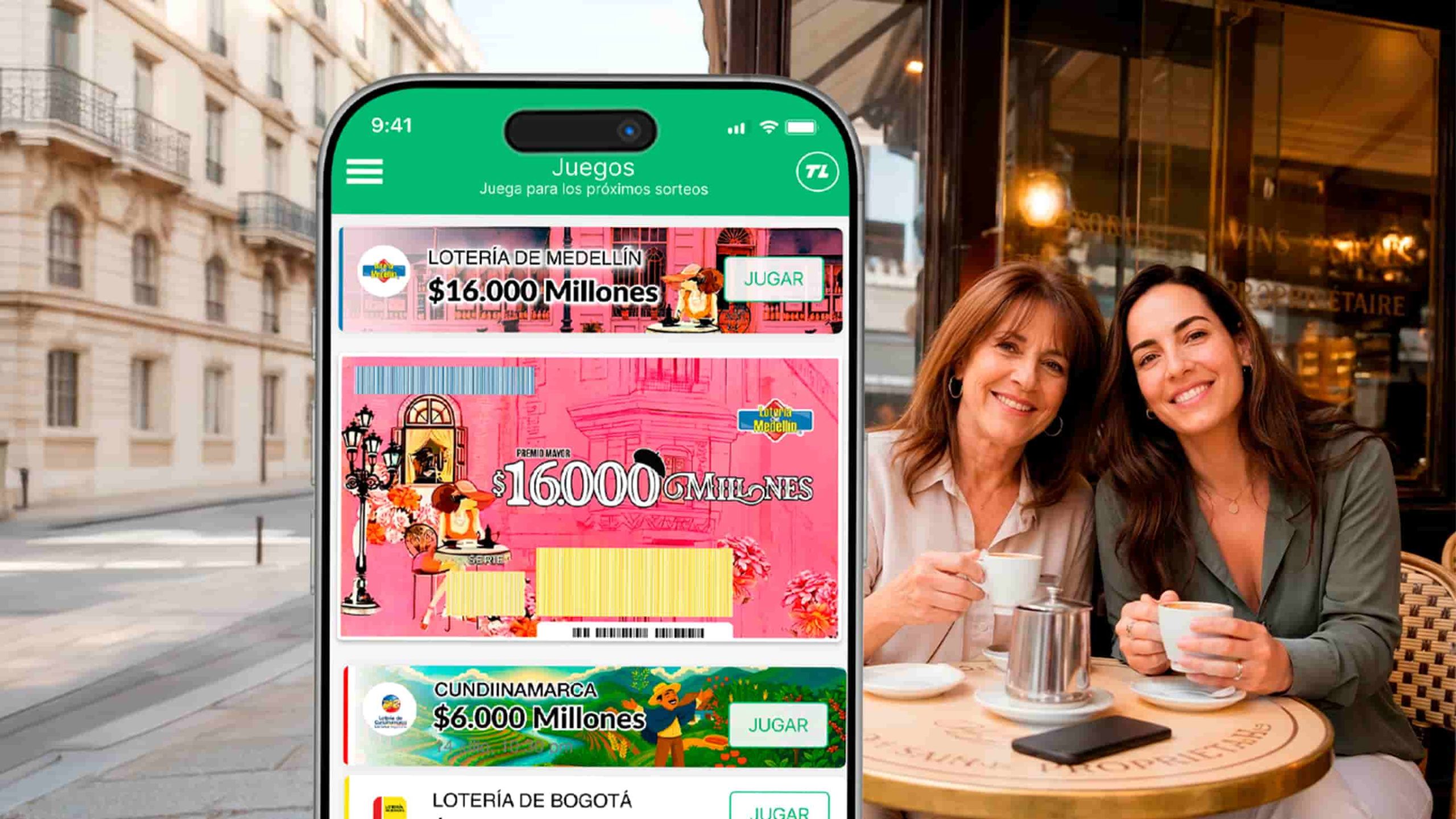 Billete digital de la Lotería de Medellín del Día de la Madre en TuLotero