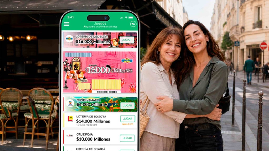Billete digital de la Lotería de Medellín Día de la Madre en TuLotero