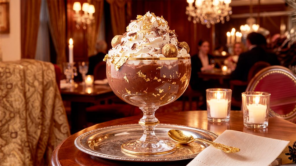 Postre de chocolate de lujo para celebrar el Día Mundial del Cacao