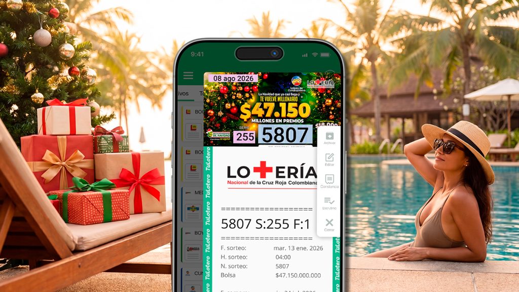 Sorteo Extraordinario de Navidad Cruz Roja disponible desde la app de TuLotero