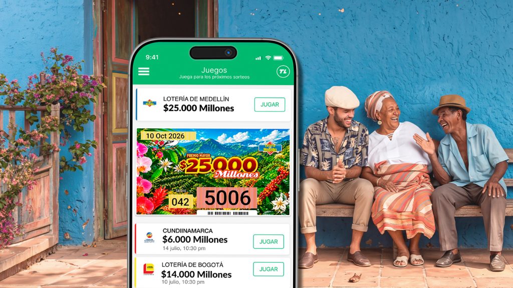 El Sorteo extraordinario de Medellín y Manizales en la aplicación TuLotero