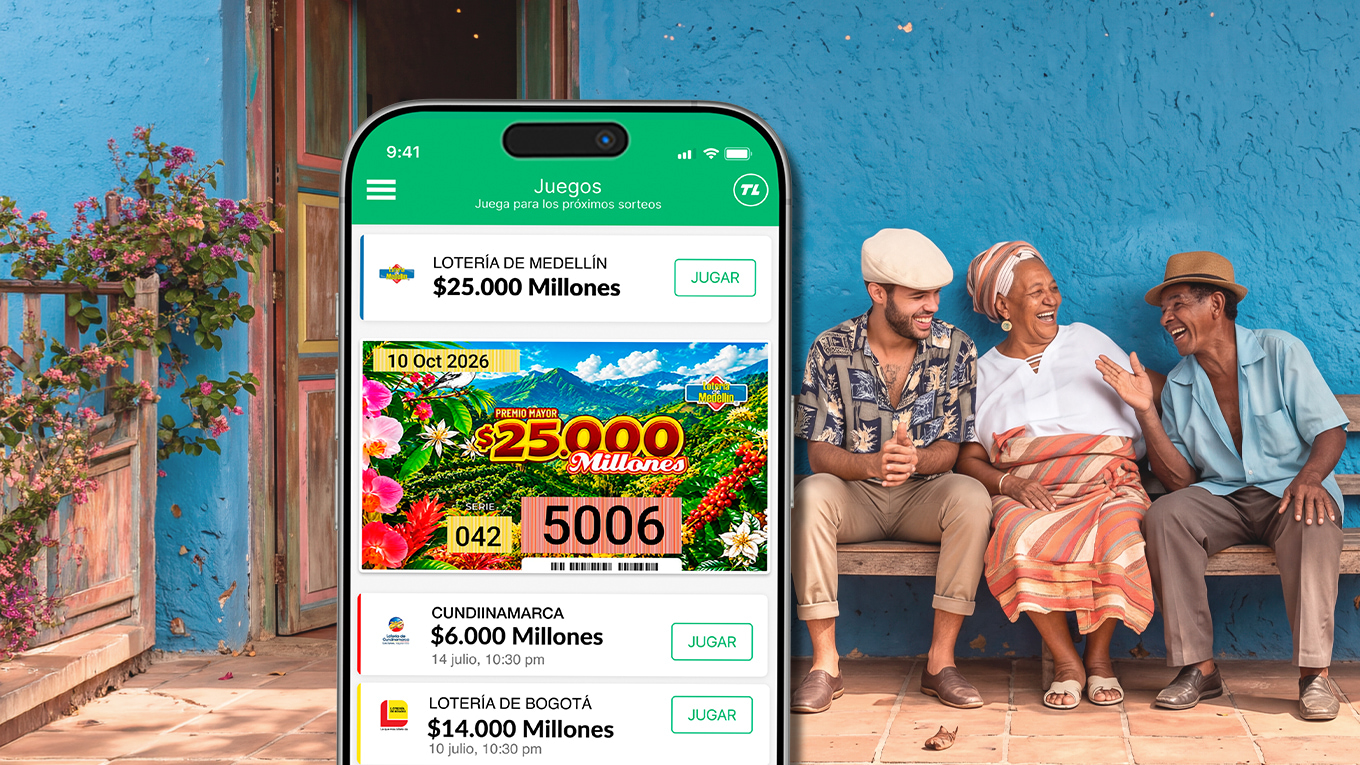 El Sorteo extraordinario de Medellín y Manizales en la aplicación TuLotero
