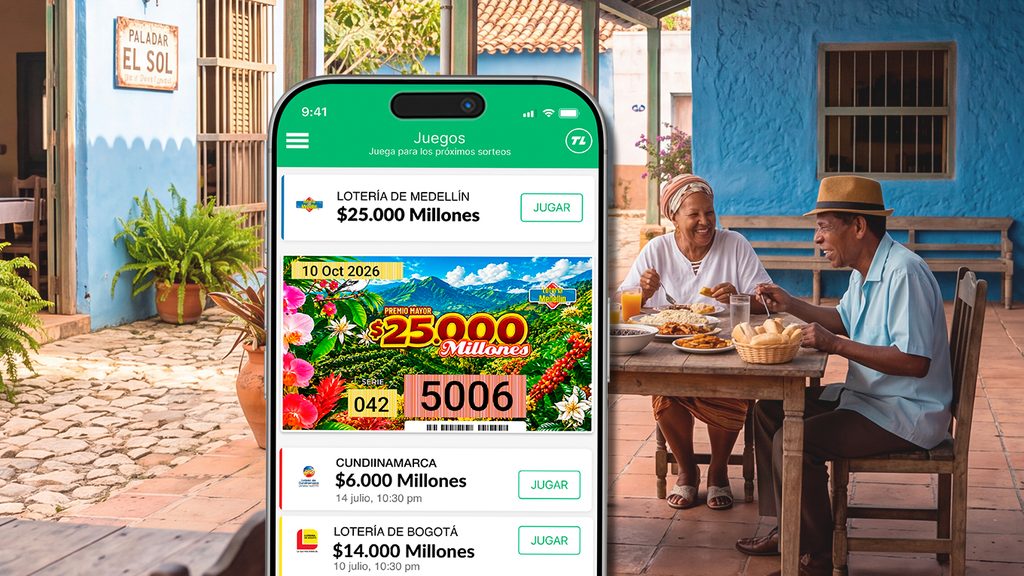 El Extraordinario de Medellín y Manizales disponible en la app de TuLotero